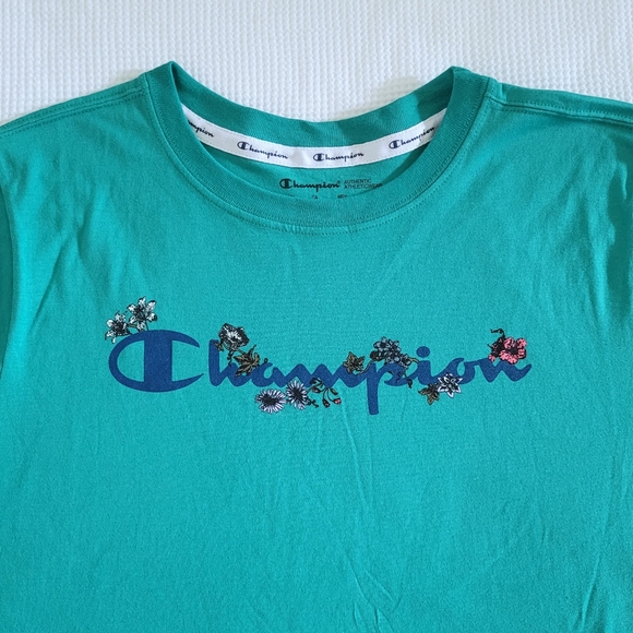 Champion🏆 Jade Green💚 Logo Tee👕 -  NWT - Picture 10 of 13